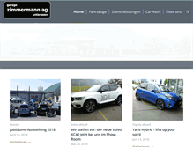 Tablet Screenshot of garage-zimmermann.ch